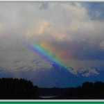 Rainbow over Juneau.