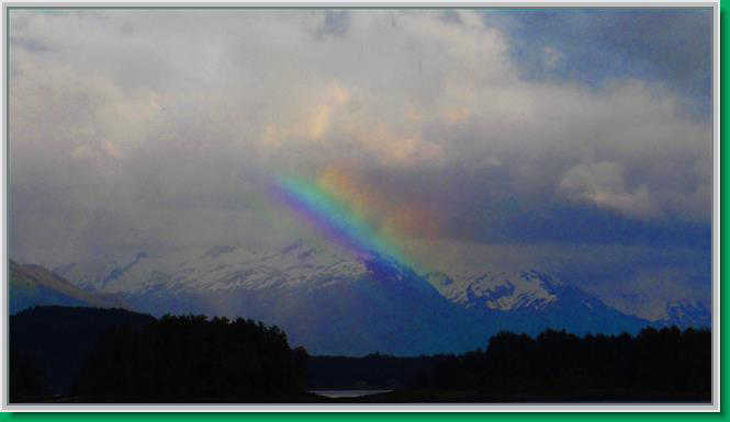 Rainbow over Juneau.