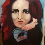 Amanda Filori's portraits of her favorite musicians will be  on display at KTOO for First Friday.