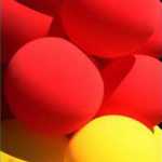 Complimentary colors on a bouquet of balloons at Pioneer Park in Fairbanks. Photo by Denise Carroll.