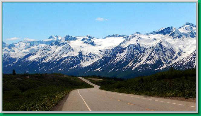 Along the Glenn Highway toward the Mentasta Mts.