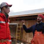 UAS Associate Professor of Construction Justin Fantasia trains UAS and JDHS/TMHS students in integral construction technology skills