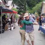 Bob King and Sally Schlichting dance to the Fleet Street Band at the annual Starr Hill neighborhood party in Juneau, this year held June 18. Photo by Claire Richardson.