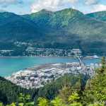 Downtown Juneau and Douglas Island as viewed from Mount Juneau.