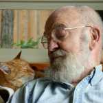 Brooke Elgie relaxes with a friend at home.