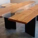 This table, created by Reid Harris of Northern Edge Craftworks, is on display at The Canvas until July 26.