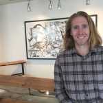 Reid Harris, owner of Northern Edge Craftworks, creates live-edge tables, benches, and other furnishings using locally sourced, sustainable wood. On the underside of each piece, he even stamps the GPS location where the tree was harvested. A show of his work will be up at The Canvas at REACH until July 26. Mary Catharine Martin | Capital City Weekly