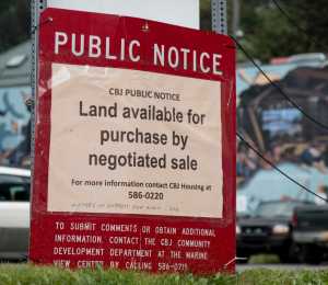 The parking lot on the corner of Franklin St. and 2nd St. is seen on Tuesday.