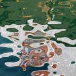 Reflection abstract - a sunny afternoon in the downtown Juneau harbor. Photo by Brooke Daly.