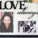 On a wall inside Maureen Brown's apartment, a frame with photos of her deceased son, Clifford White (far right), and her deceased nephew and niece, Jordon Sharclane and Linda Skeek Sheldon (from right to left) hangs in their honor. All three are presumed to have been killed violently while living in Alaska, but in Skeek's case a body was never found, and convictions have not come to pass for the deaths of Sharclane and White.