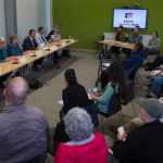 Assembly members and their challengers appear at a Municipal Candidates Debate at the Mendenhall Valley Public Library on Tuesday.