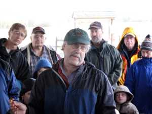 Mycologist and author Lawrence Millman gives a presentation at Creamer's Field in Fairbanks.