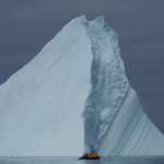 Perspective: more than 80 percent of this iceberg's mass is underwater.  Ilulissat, Greenland.