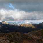 A storm moves in as seen from the Juneau Ridge.