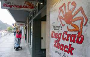 Tracy's King Crab Shack closed down for the season and moved out of its current location on South Franklin Street on Monday.