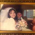 Helen Alten and Tim Huber on their wedding day. They first spoke when Tim called Helen for a story he was working on for the Juneau Empire, and they got married at St. Nicholas Russian Orthodox Church in Juneau in 1994.