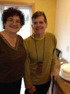 Helen Alten and Tim Huber of Haines celebrate their 20th wedding anniversary in 2014.