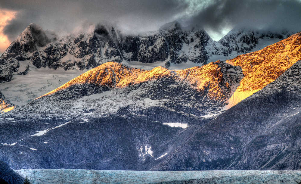 Termination dust on the Mendenhall Towers.