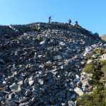 Descending from the top of Sheep Mountain.