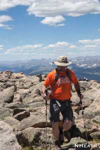 Terry White on Mount Bierstadt.