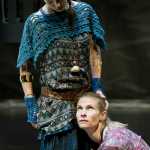 Actresses Cate Ross, top, and Shelley Virginia rehearse for Perseverance Theatre's production of "Not Medea."