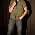 Nate Williams performs as a member of Club Baby Seal at the sold-out stand up comedy performance at Gold town Nickelodeon on Saturday.