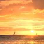 Hawaiian sunset.