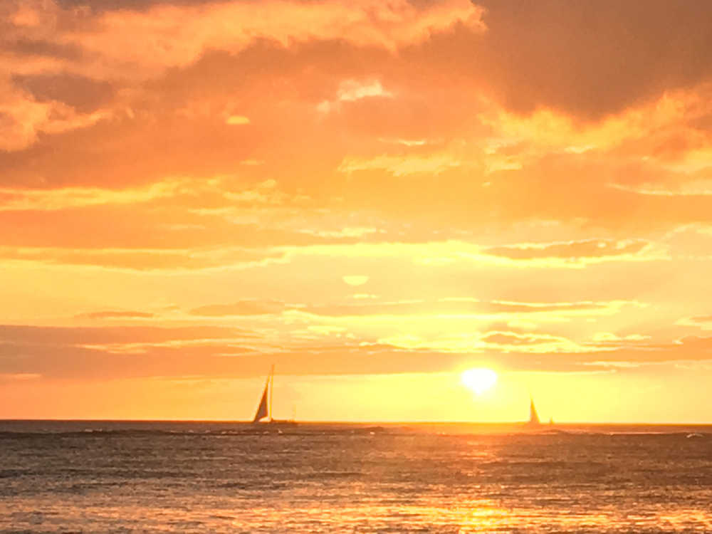 Hawaiian sunset.