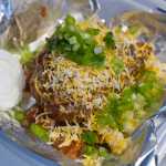 A chili spud is served by Jocelyn Miles at her new business called Spuds-A-Plenty, located behind the Juneau Jobs Center on Egan Drive.