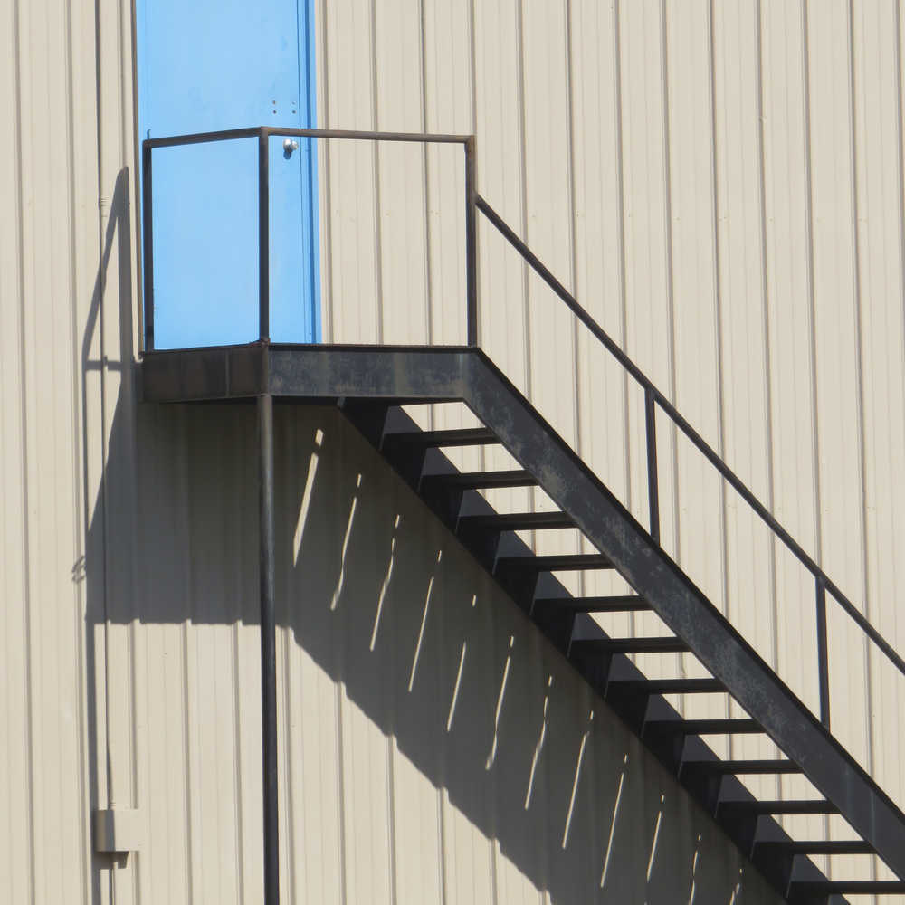 The back of a local cinema.