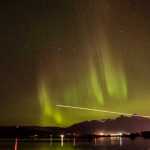 Alaska Airlines passenger jet got front row seats to the Northern Light show on Tuesday, Oct. 25.