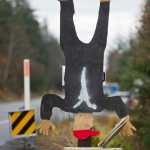 A anti-Trump sign on North Douglas Highway.