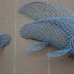 Grayling sculpture at the Ruth Burnett Fish Hatchery in Fairbanks on Oct. 26.