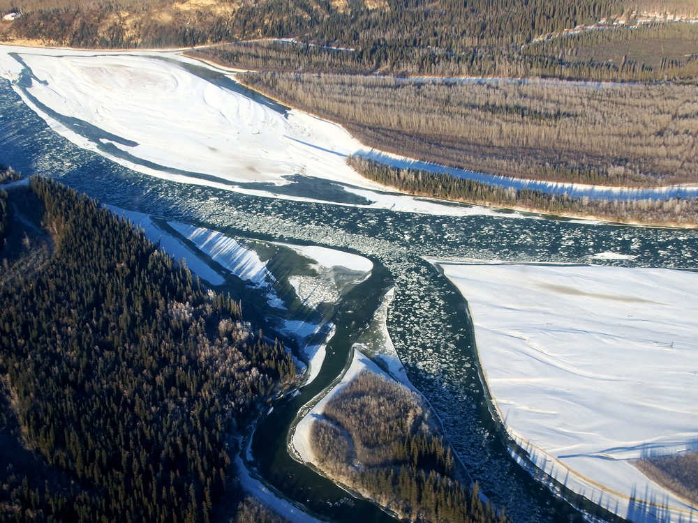 Patterns in the Chena River on Oct. 23.
