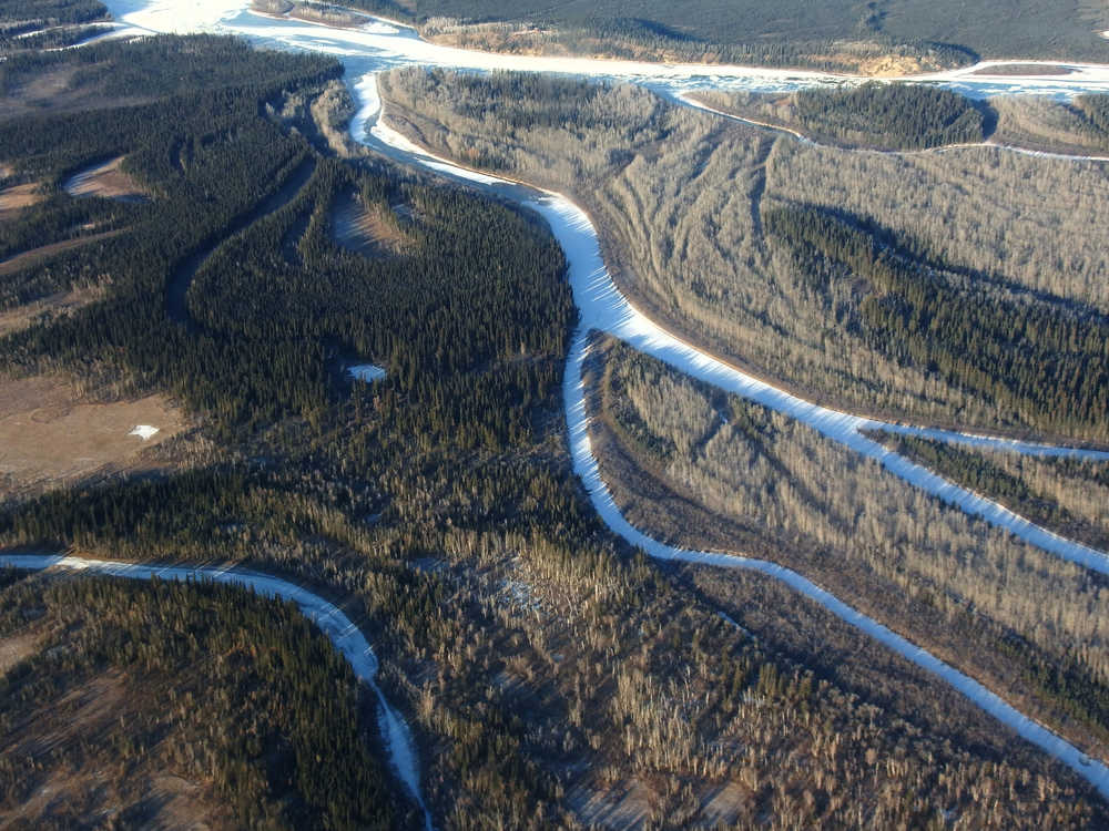 Patterns in the Chena River on Oct. 23