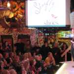 Shoefly owner Sydney Mitchell started "Style-O-Rama." The store also offers men's clothes, as this model can attest.