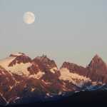 Moon over mountains, Haines