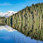 Crystal clear reflections at Auke Lake on a recent sunny day.