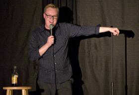 Corin Hughes-Skandijs performs as a member of Club Baby Seal at the sold out stand up comedy performance at Gold Town Nickelodeon in October.