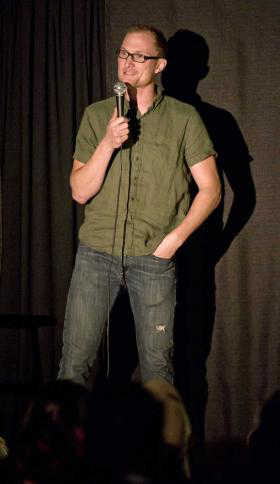 Nate Williams performs as a member of Club Baby Seal at the sold out stand up comedy performance at Gold Town Nickelodeon in October.