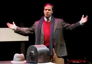 Perseverance Theatre actor-in-residence James Sullivan performs in the theatre's holiday production of "This Wonderful Life."