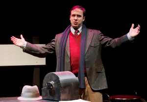 Perseverance Theatre actor-in-residence James Sullivan performs in their holiday production of "This Wonderful Life."