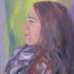 One of Juneau artist M.K. MacNaughton's portraits, which will be on display at Northern Tea House in the Valley for First Friday. MacNaughton has given herself the goal of creating a portrait a week in 2017.