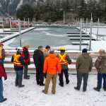 A tour of the Douglas Harbor construction is lead by city harbor and engineering officials on Wednesday, Jan. 4, 2017. The construction is scheduled to be finished by the end of March.