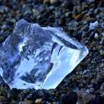 A piece of ice by the Eagle River, Dec. 31.