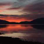 New Year's Day sunset from North Douglas.