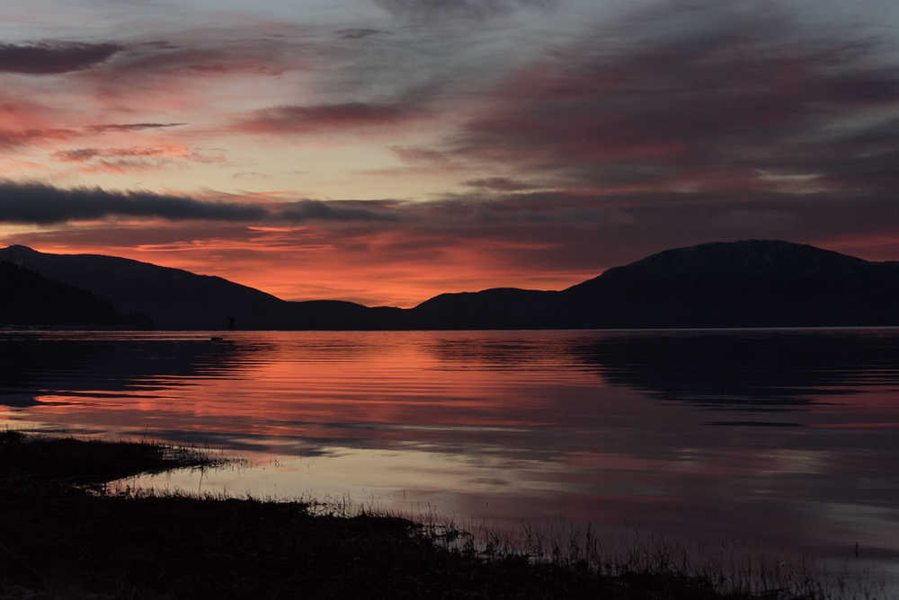 New Year's Day sunset from North Douglas.