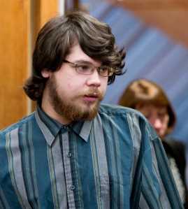 Kevin Nauska enter Juneau Superior Court with Assistant Public Advocate/Supervisor Yvette Soutiere for a change of plea hearing on Friday, Jan. 13, 2017. Nauska, 19, was arrested Dec. 6., 2015, after reportedly killing 37-year-old Jordon Sharclane and injuring his son, Michael Sharclane, 19.
