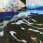 An up-close view of the photo spread, which misplaces Mendenhall Glacier in Auke Bay.
