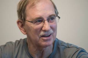 Tom Karpstein, 70, talks Thursday, August 2, 2018, about his long baseball umpiring role in Juneau. (Michael Penn | Juneau Empire)